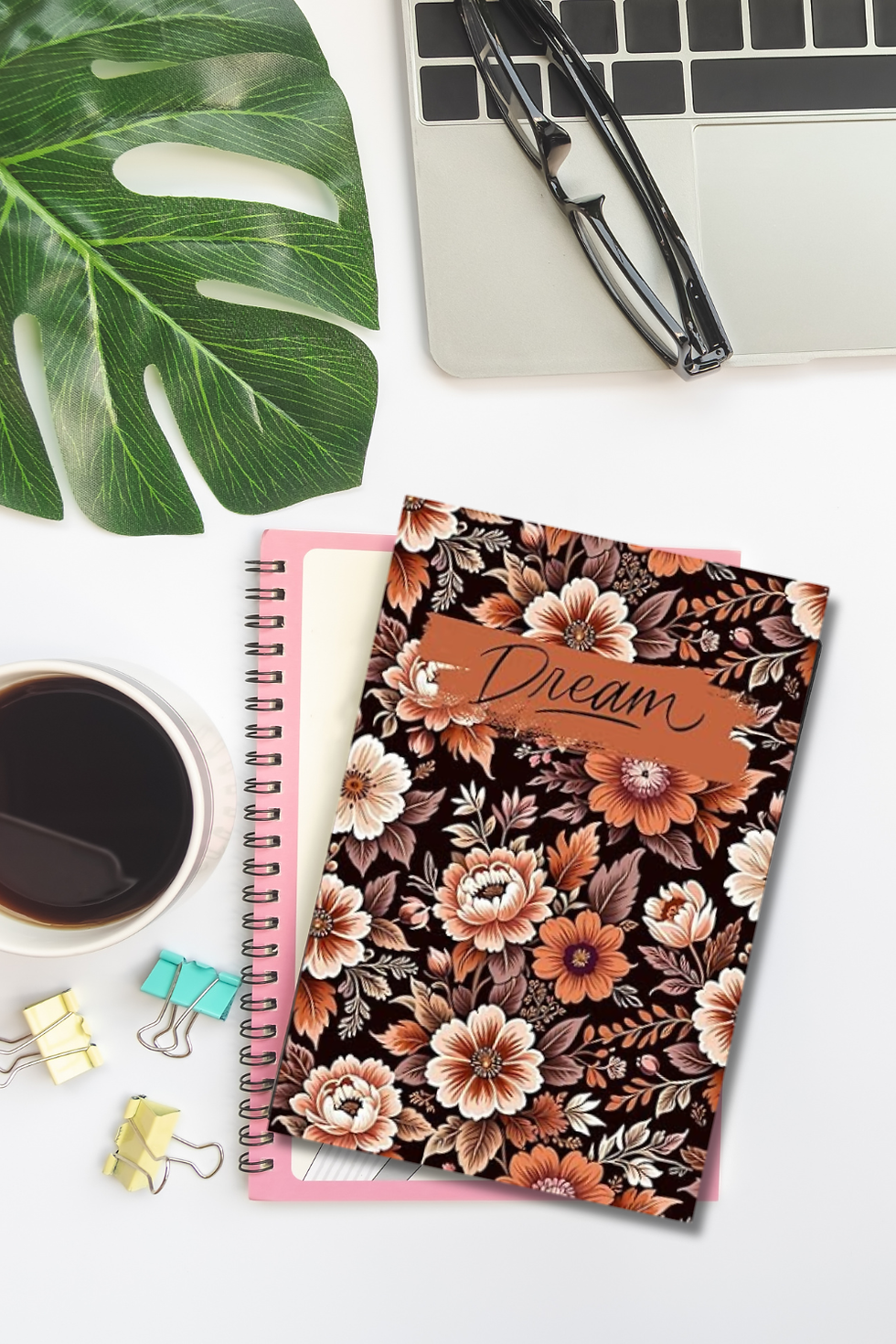 Thumbnail: Orange Floral Dream Journal | Sleep & Dream Diary