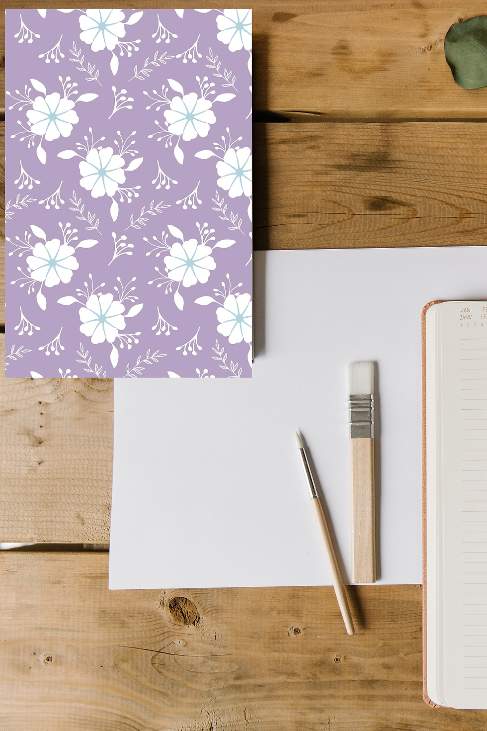 Thumbnail: Purple Floral Journal | Lined Notebook