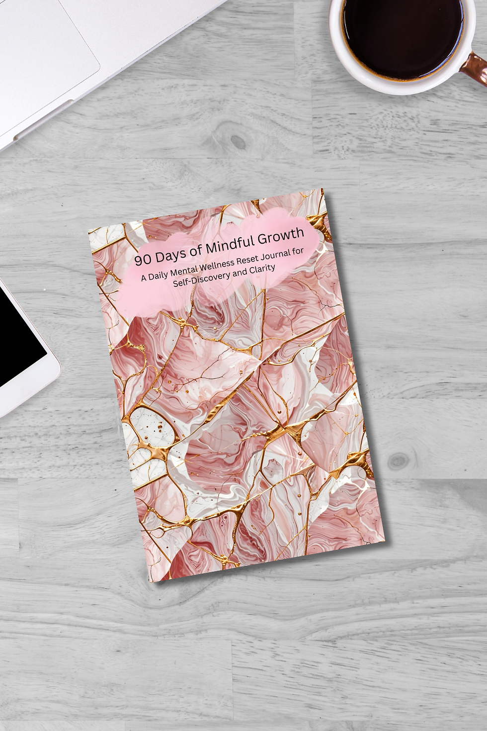 Thumbnail: Pink Glass Mindfulness Journal | 90 Days of Mindful Growth