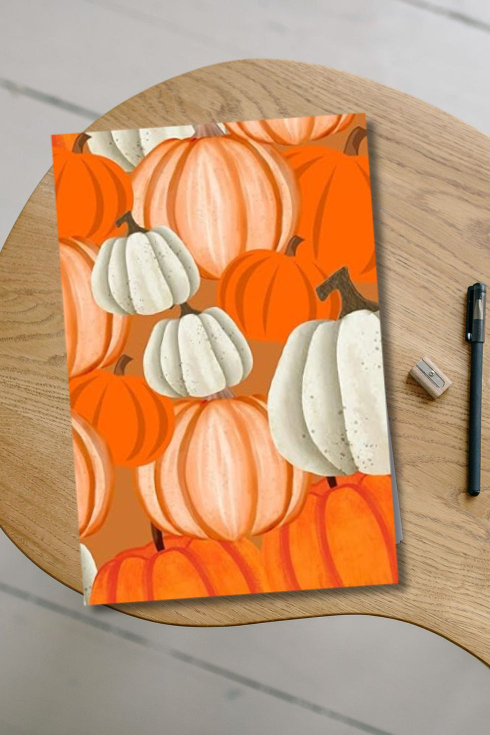 Thumbnail: Pumpkin Collage Bullet Journal | Dot Grid Notebook