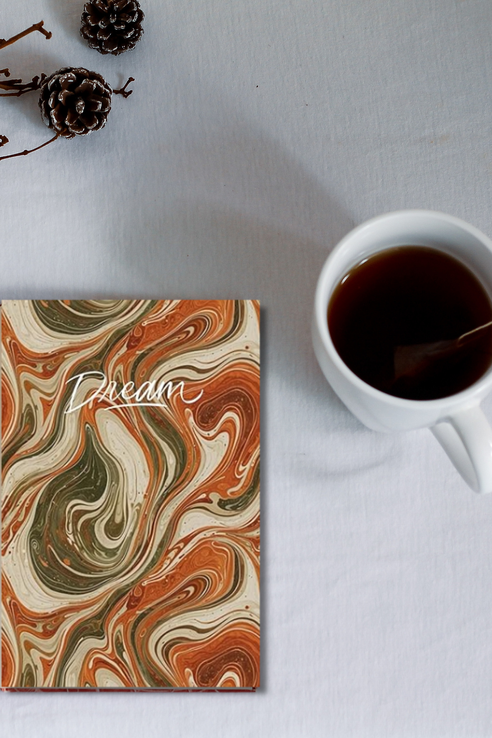 Thumbnail: Earth Tone Marble Dream Journal | Sleep & Dream Diary
