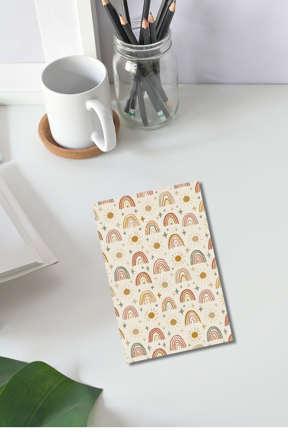 Thumbnail: Boho Rainbow Bullet Journal | Dot Grid Notebook