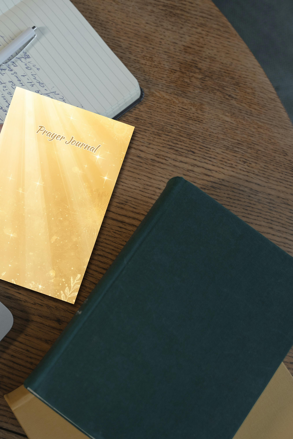 Thumbnail: Golden Sunbeams Prayer Journal | Guided Christian Notebook