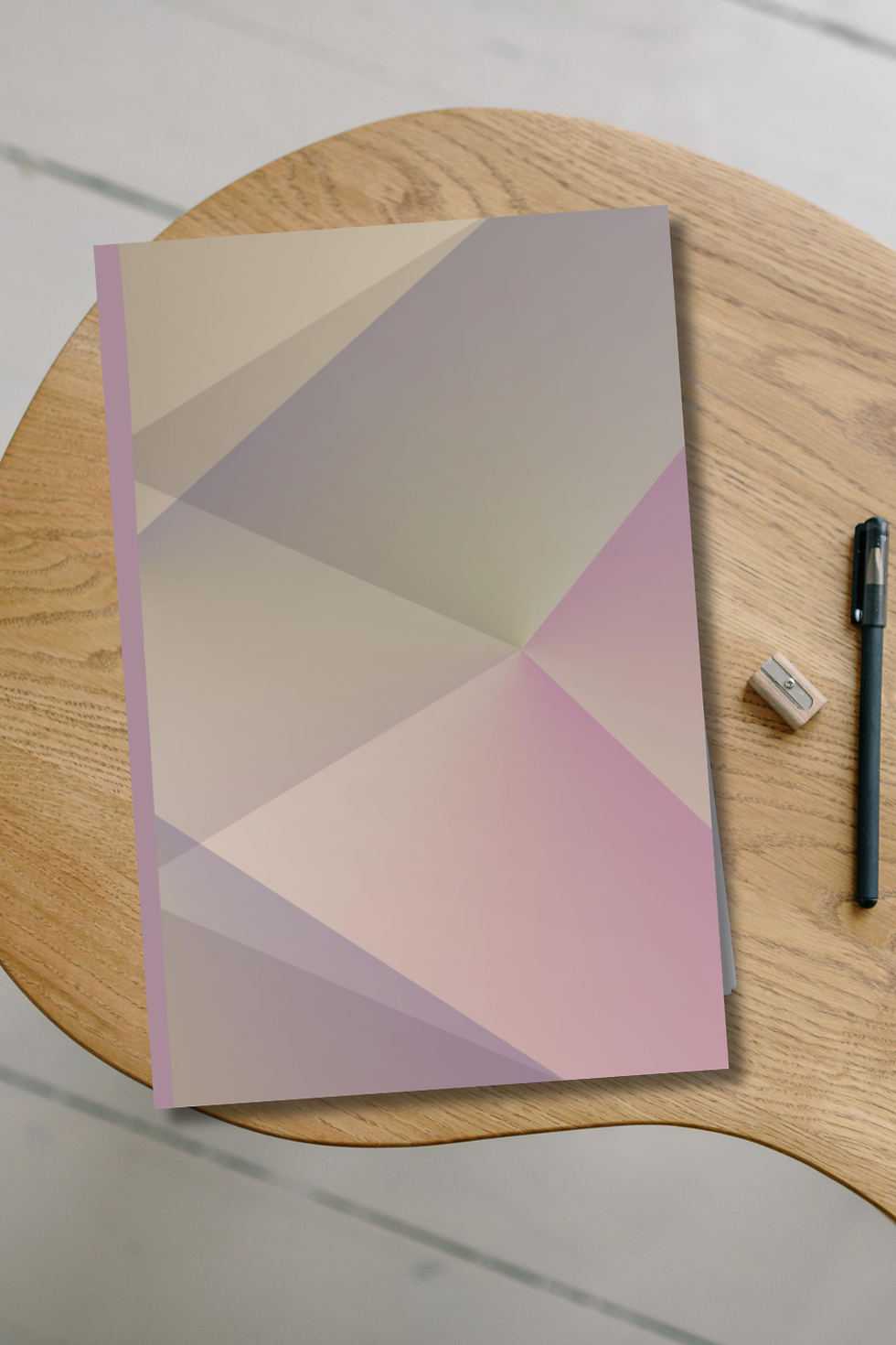 Thumbnail: Purple Green Geometric Journal | Lined Notebook