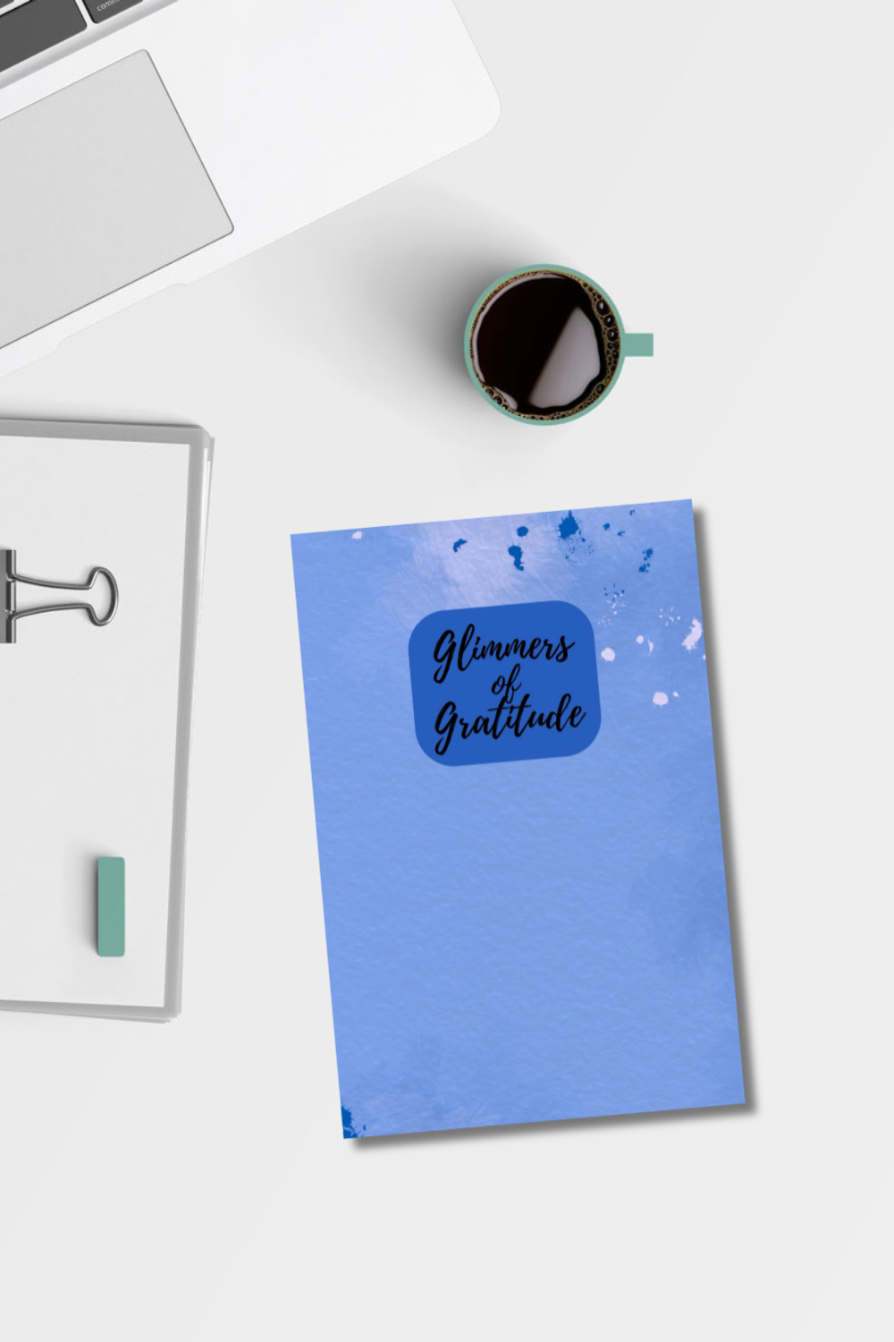 Dark Blue Gratitude Journal | Daily Thankfulness Journal