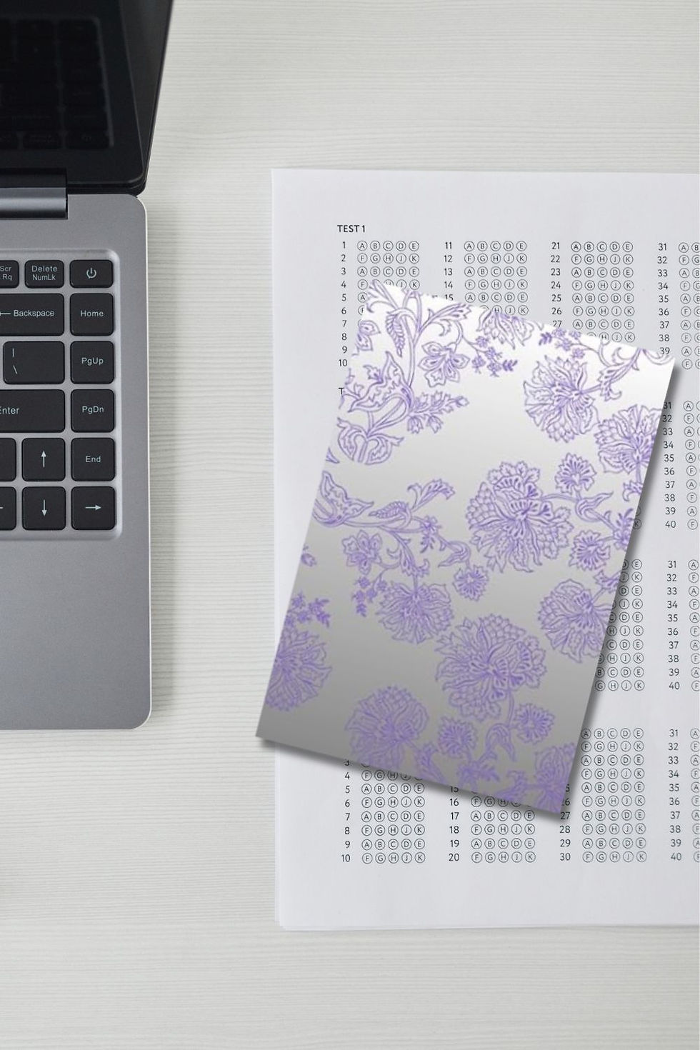 Thumbnail: Purple Floral Bullet Journal | Dot Grid Notebook