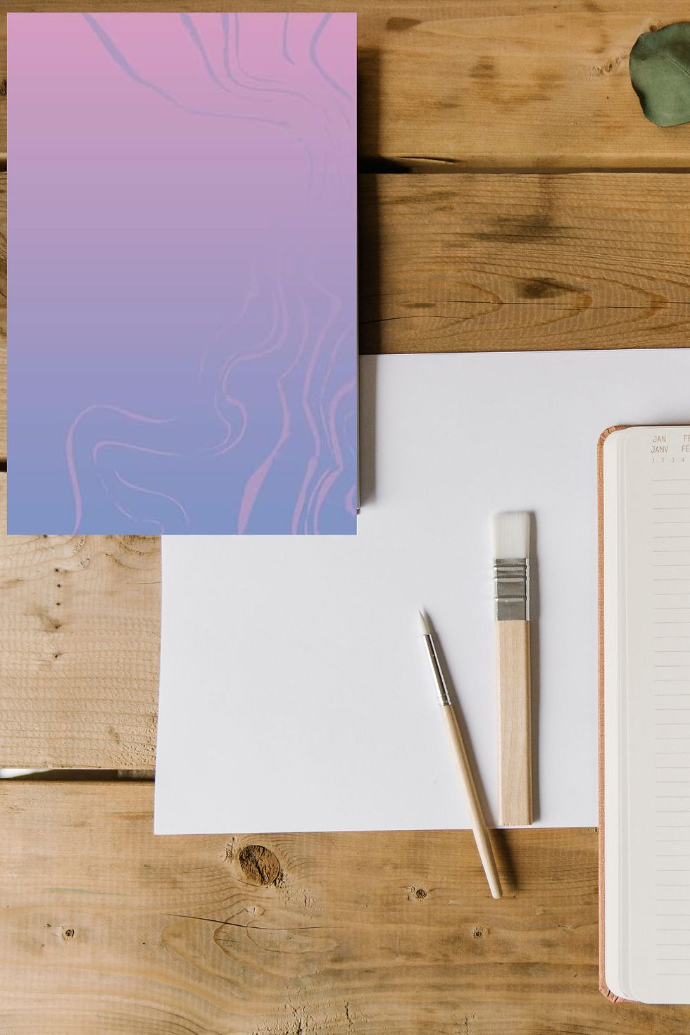 Thumbnail: Pink Purple Ombre Journal | Lined Notebook for Writing