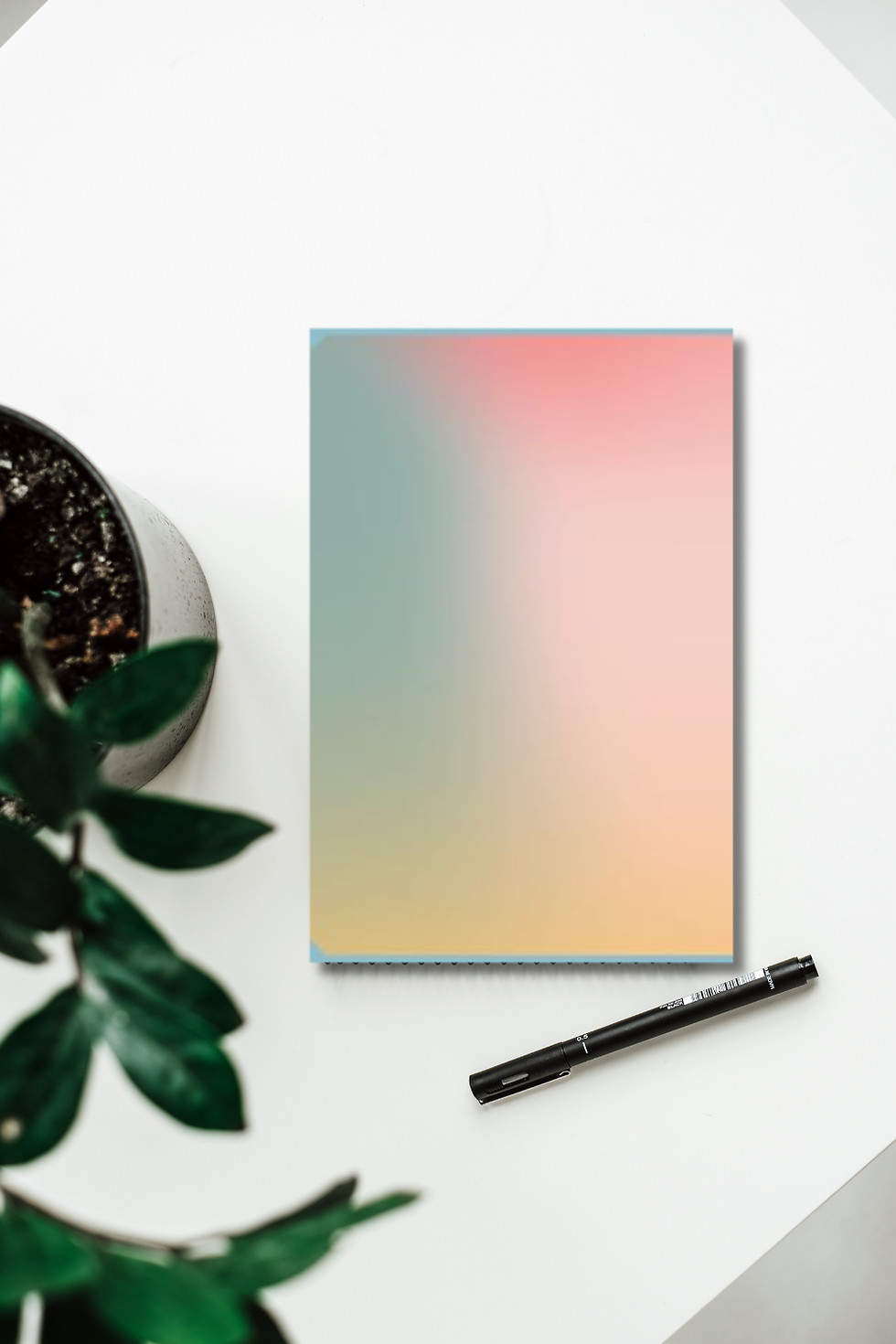 Thumbnail: Pastel Ombre Bullet Journal | Dot Grid Notebook