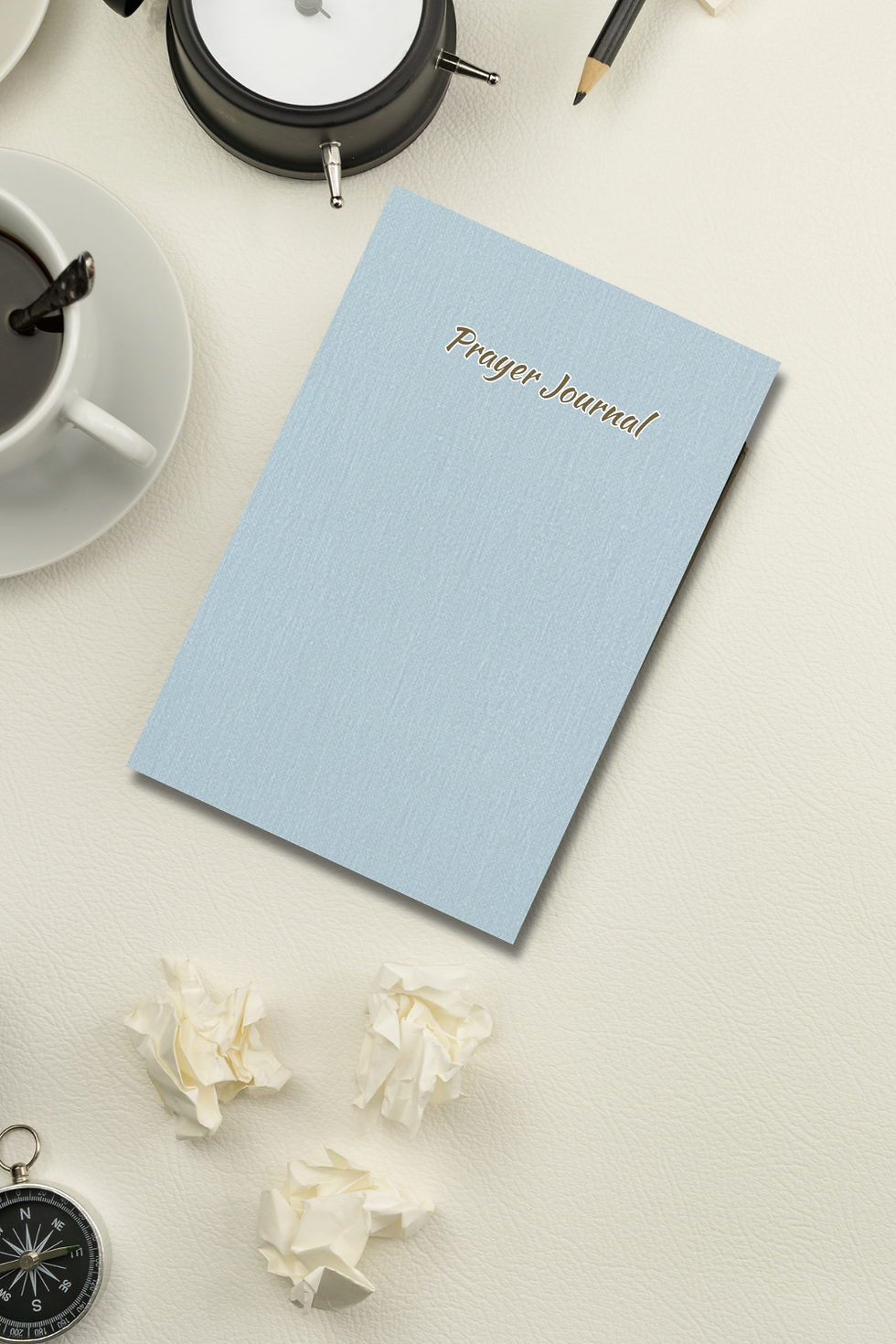 Thumbnail: Dusty Blue Prayer Journal | Guided Christian Notebook
