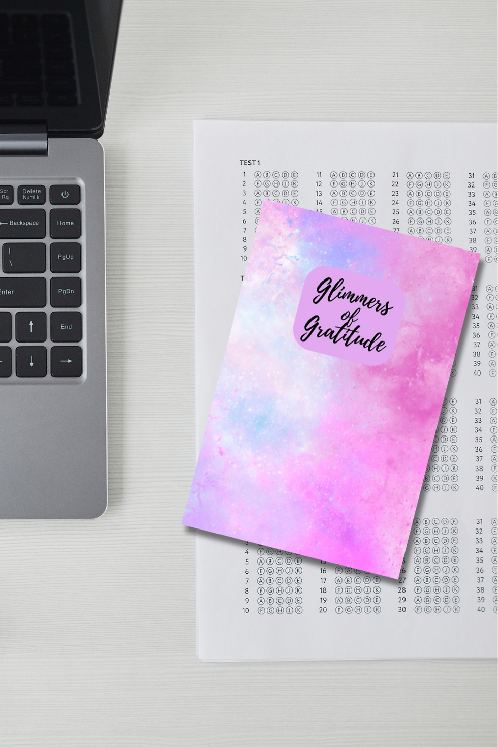 Thumbnail: Pink Purple Clouds Gratitude Journal | Daily Thankfulness Journal