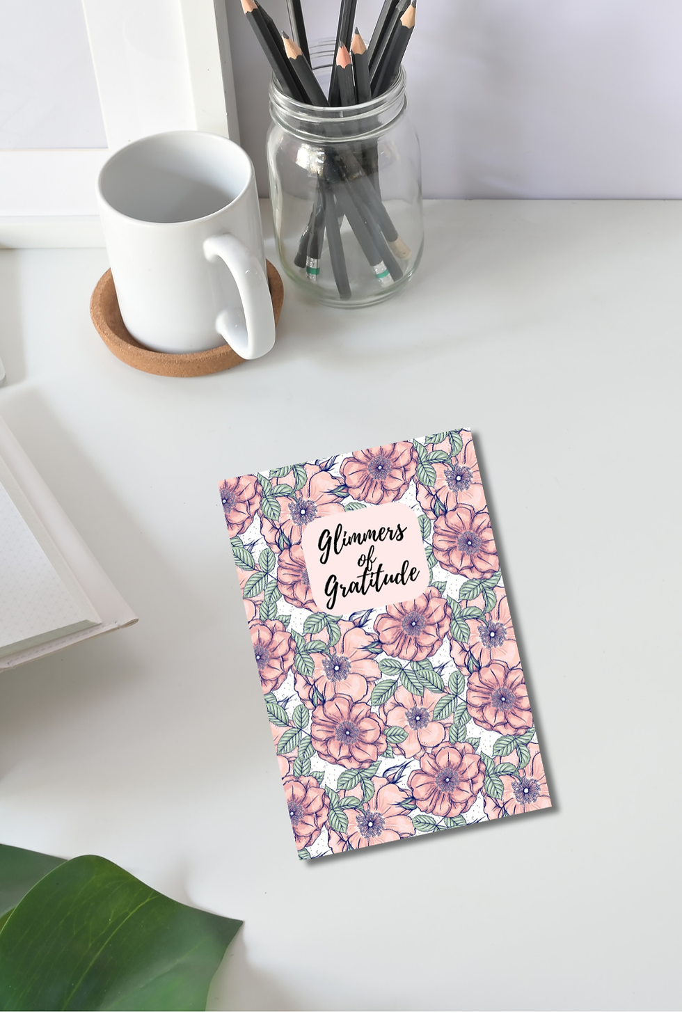 Thumbnail: Pink Floral Gratitude Journal | Daily Thankfulness Journal