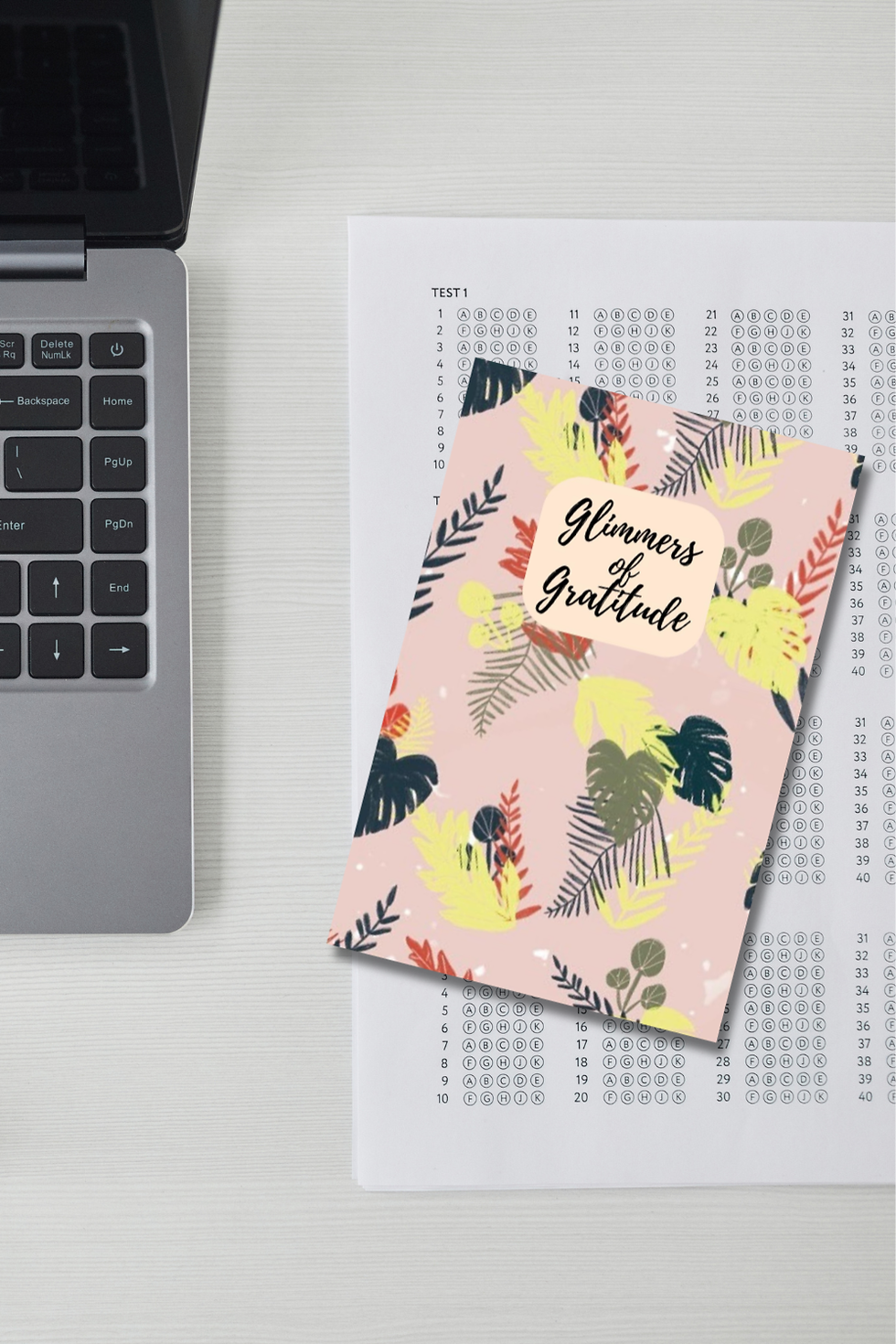 Thumbnail: Tan Leaves Gratitude Journal | Daily Thankfulness Journal