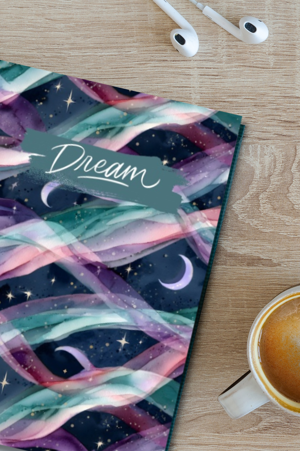 Thumbnail: Aurora Stripes Dream Journal | Guided Dream Diary