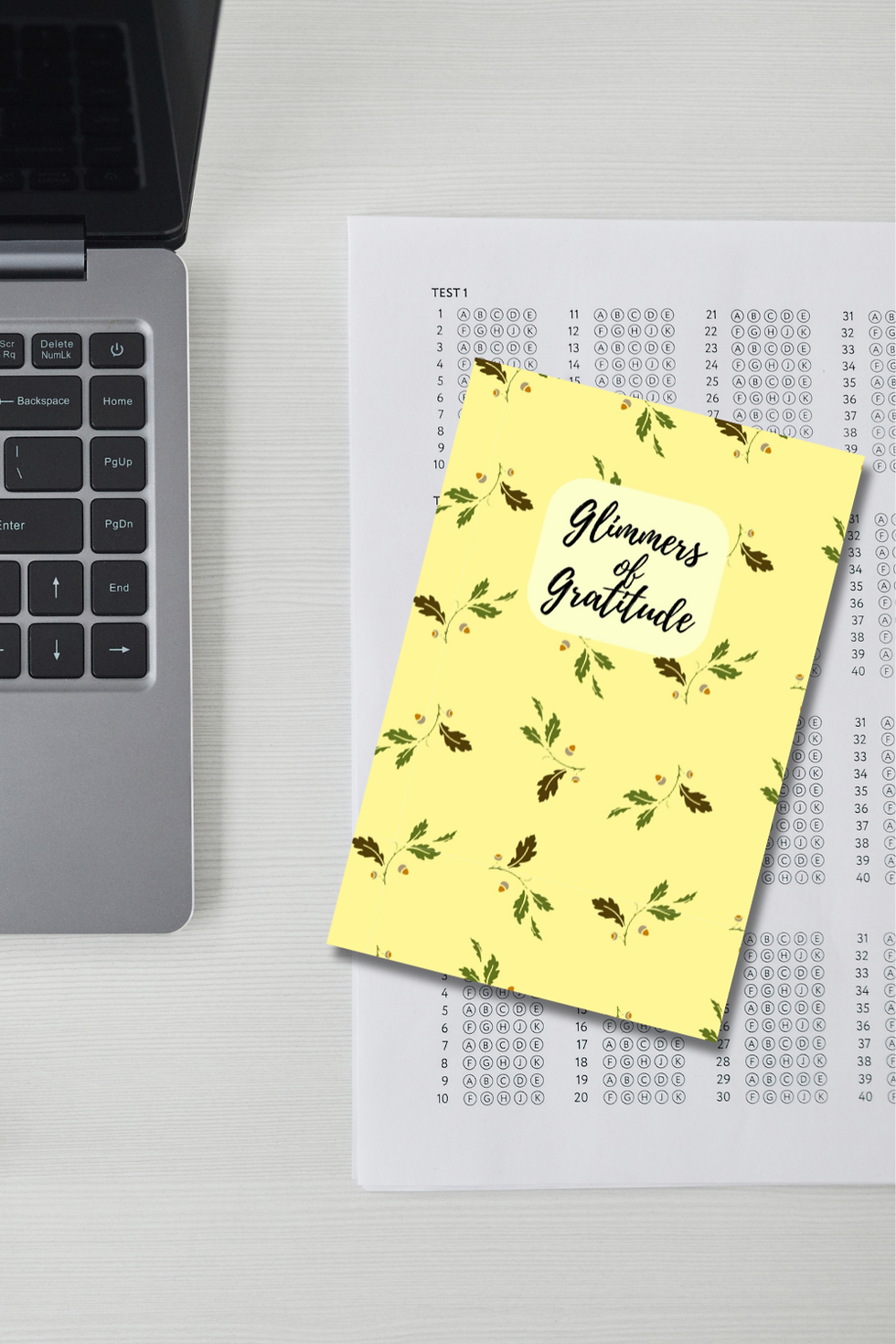 Thumbnail: Yellow Floral Gratitude Journal | Daily Thankfulness Journal