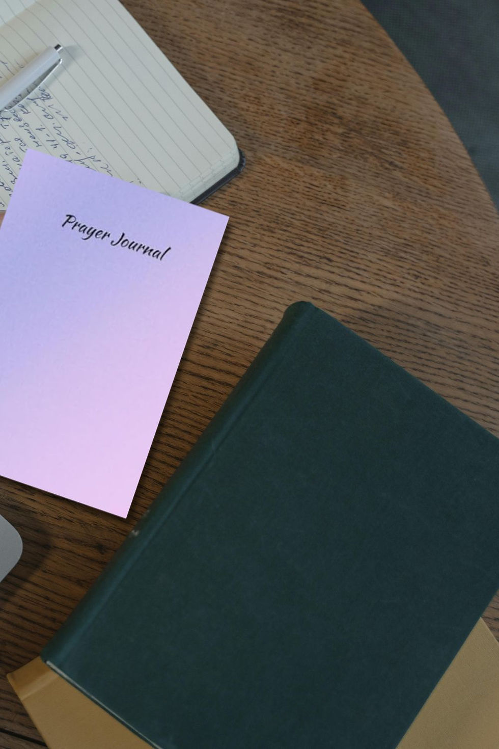 Thumbnail: Dark Purple Ombre Prayer Journal | Guided Christian Journal