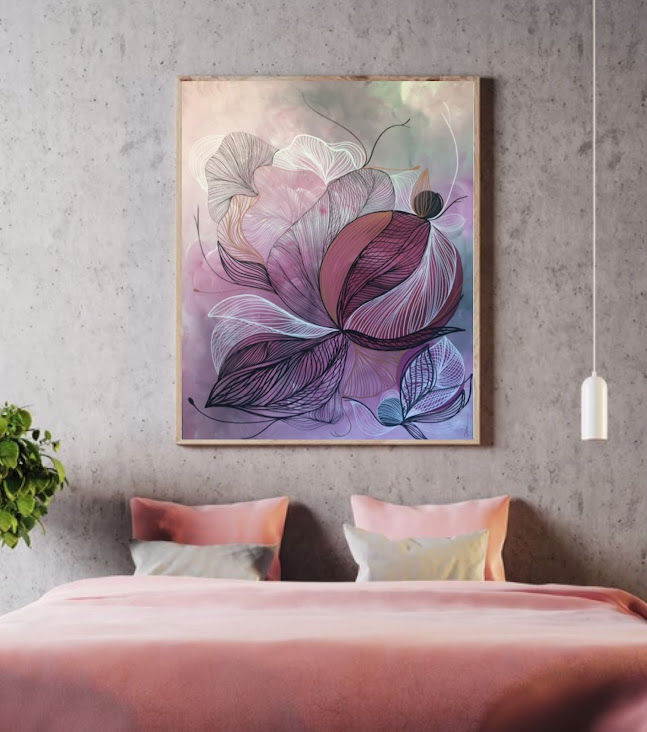 Tela Decorativa Abstrata para decoração de interiores, quadro abstrato, obra de arte, pintura em tela.