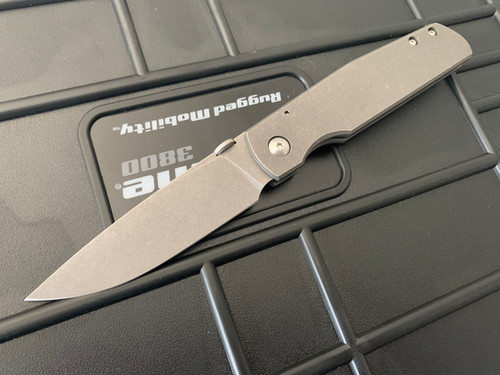 リリコ XX with thumb disk and flat grind | Ray Laconico Knives