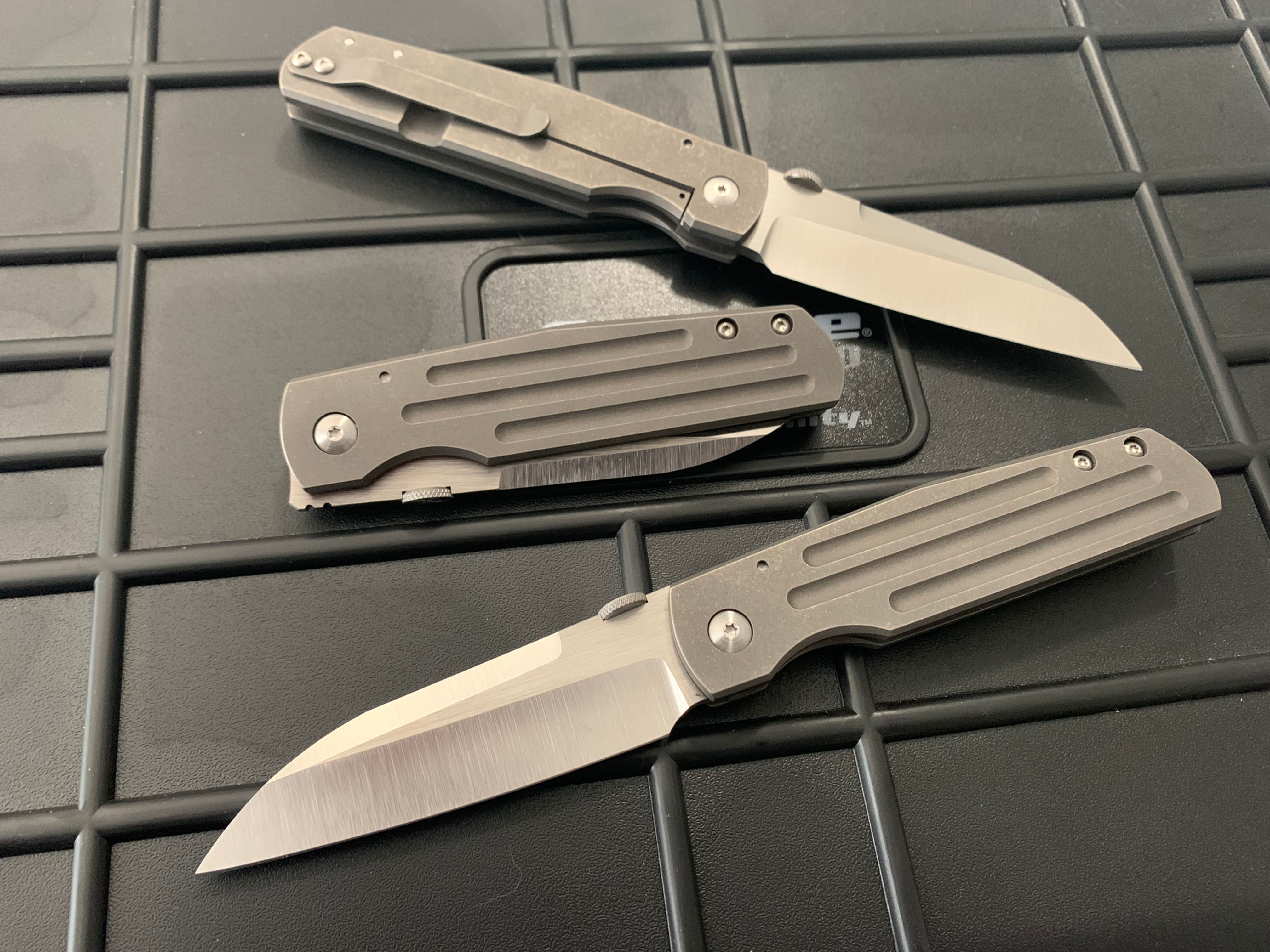 XX2  triple fuller, belt grinder finish 