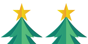 Double Christmas Tree