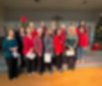 Women's Christmas choir group photo