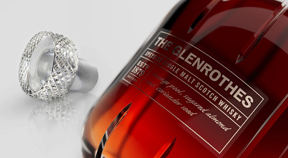The Glenrothes 42 bottle stopper design