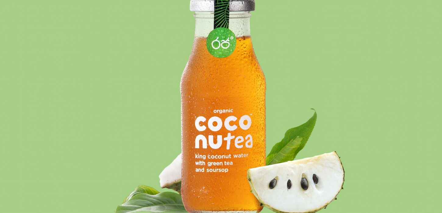Coco Nutea organic coconut water with green tea and soursop