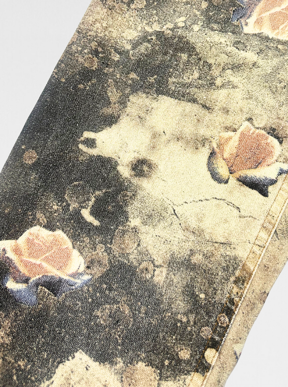 Thumbnail: Roberto Cavalli Vintage Rose Print Jeans (Size Large)