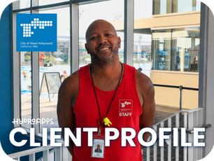 Cortez Jordan, Aquatic Supervisor at the City of West Hollywood Aquatic & Recreation Center, discussing aquatic facility management and digital operations.