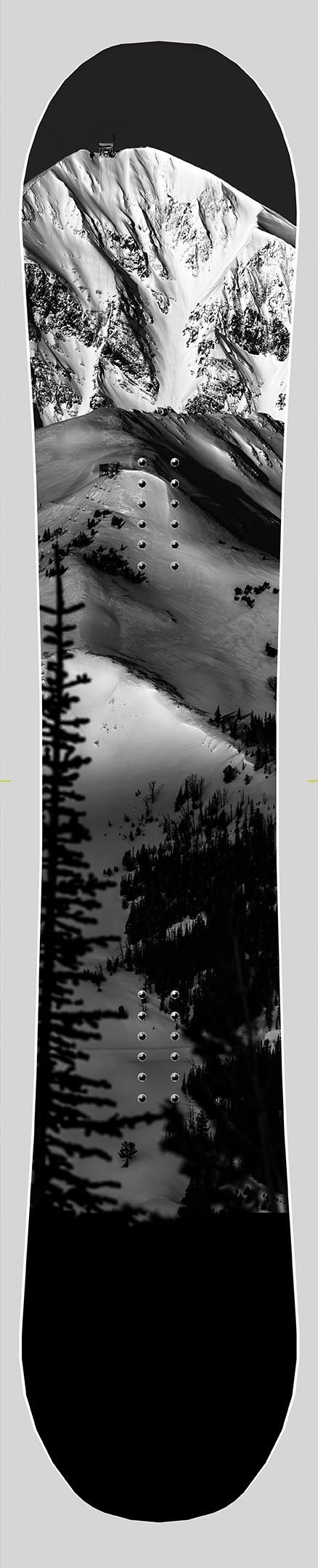 Thumbnail: LONE PEAK Never Summer Snowboard - Ryan Turner Photography (Top Sheet)
