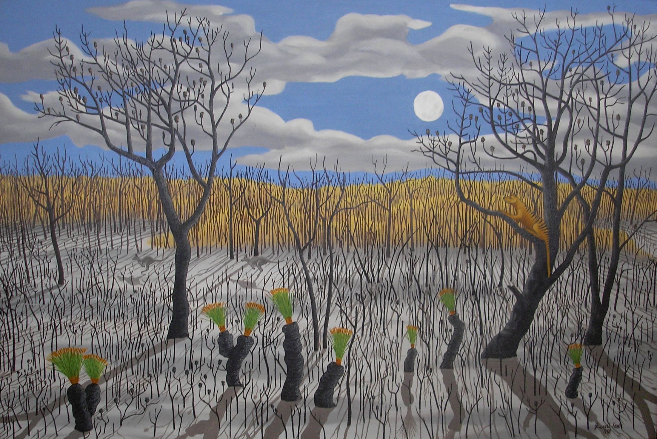 Russell Kent Looking for the tiger Oil on Canvas 610 x 71