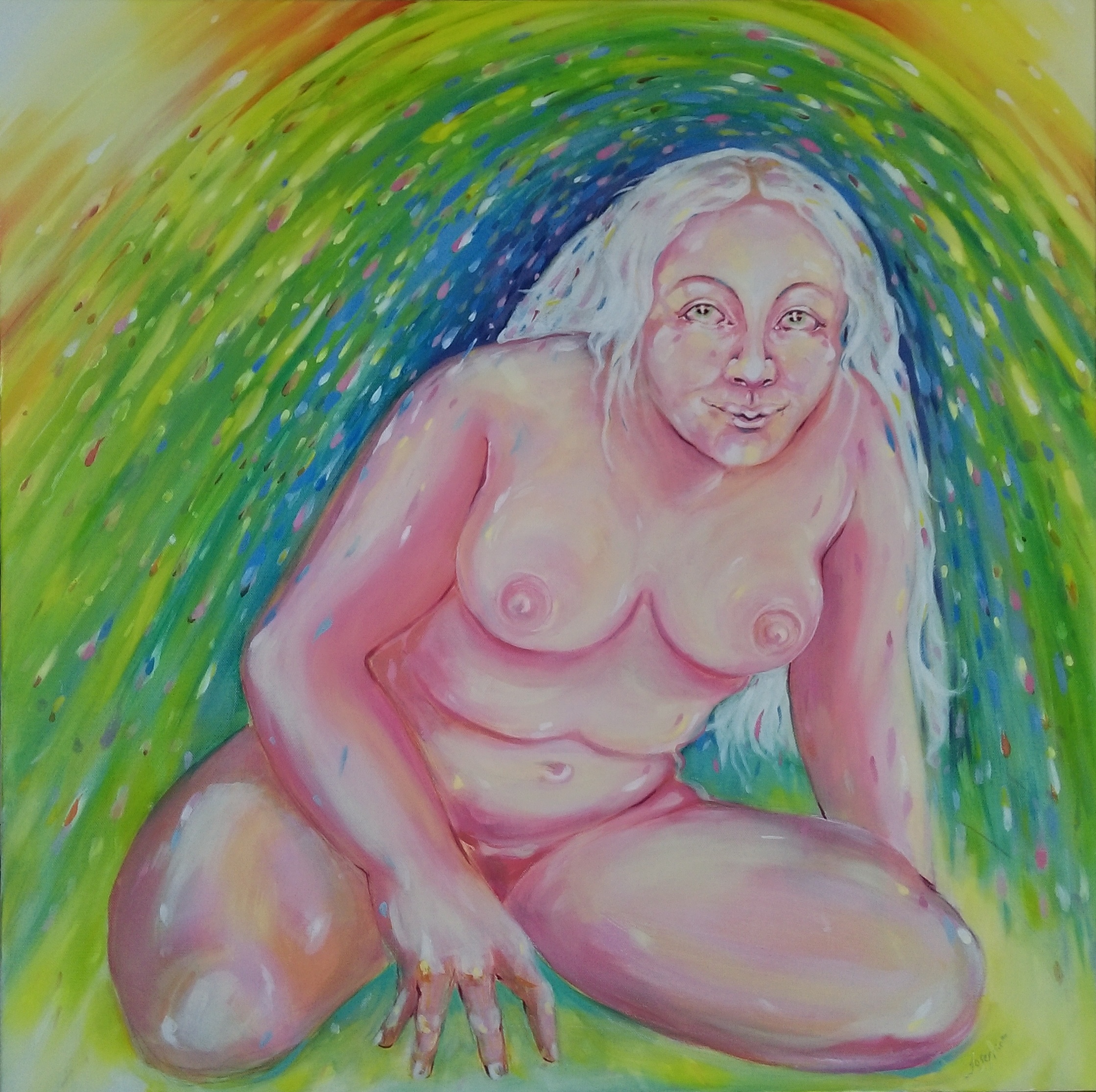 Josephine Kent Rabboni Oil on Canvas 80 x 80cm 2016