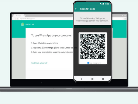 WhatsApp Web auf Laptop, WhatsApp am Computer nutzen, QR-Code scannen WhatsApp
