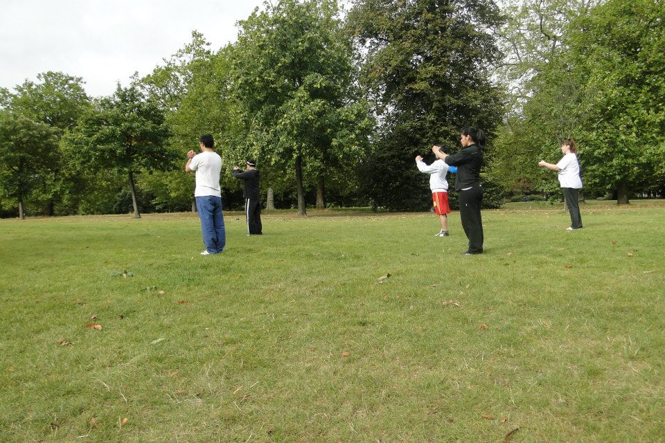 Entrenando en el Hyde Park