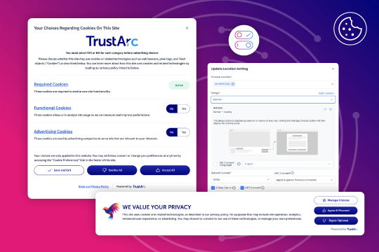 TrustArc Cookie Consent banner