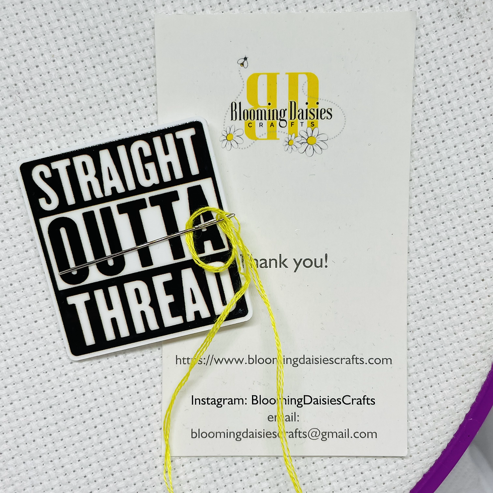 Magnetic Straight out of Floss Needle Holder for Xstitch