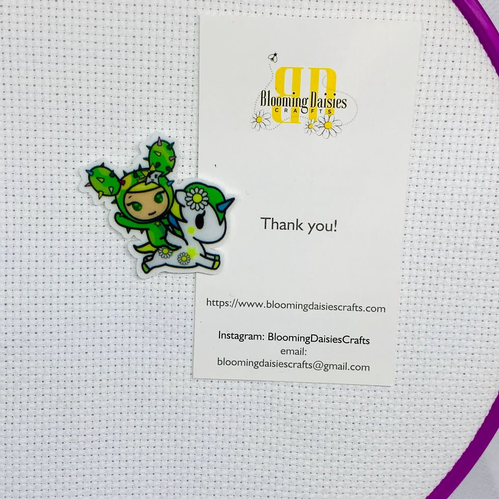 Cactus Girl Prickly Magnetic Needle Minder for Cross Stitch, Needlecraft