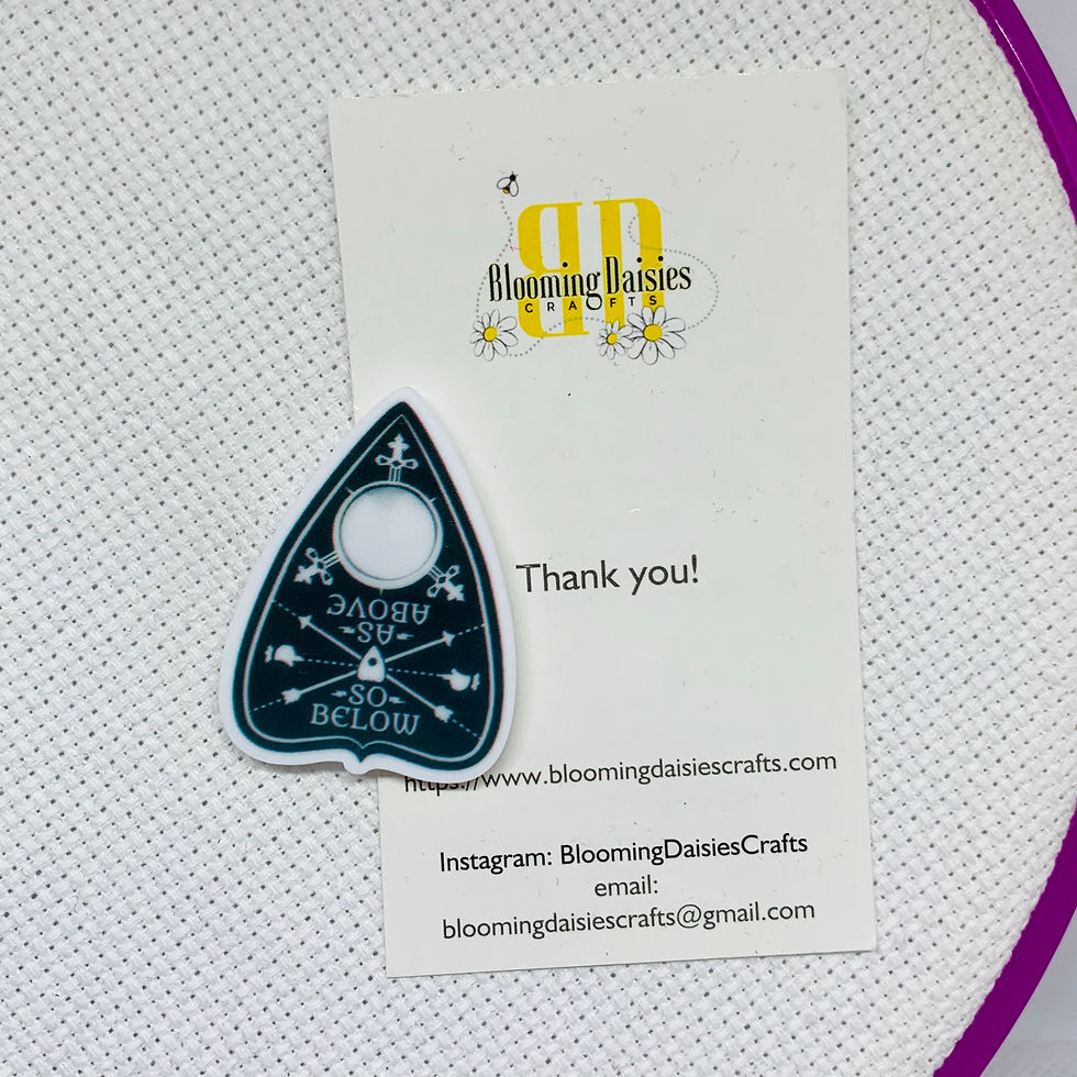 Ouija Planchette Needle Minder Magnet for Cross Stitch