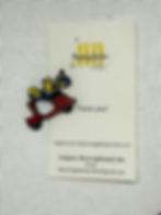 Minions on a Red Scooter Magnetic Needle Minder