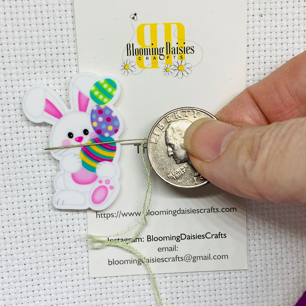 Thumbnail: Easter Bunny Magnet for Cross Stitch Needlecraft