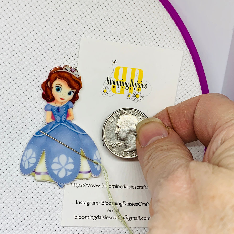 Thumbnail: Sofia the First Magnetic Needle Holder for Cross Stitch, Needlecraft