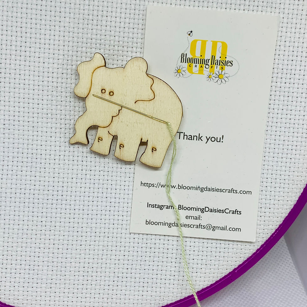 Thumbnail: Wooden Color Your Own Elephant Magnet