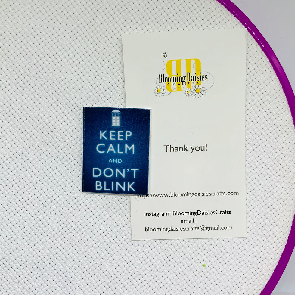 Keep Calm Dr. Who Magnetic Needle Minder for Cross Stitch