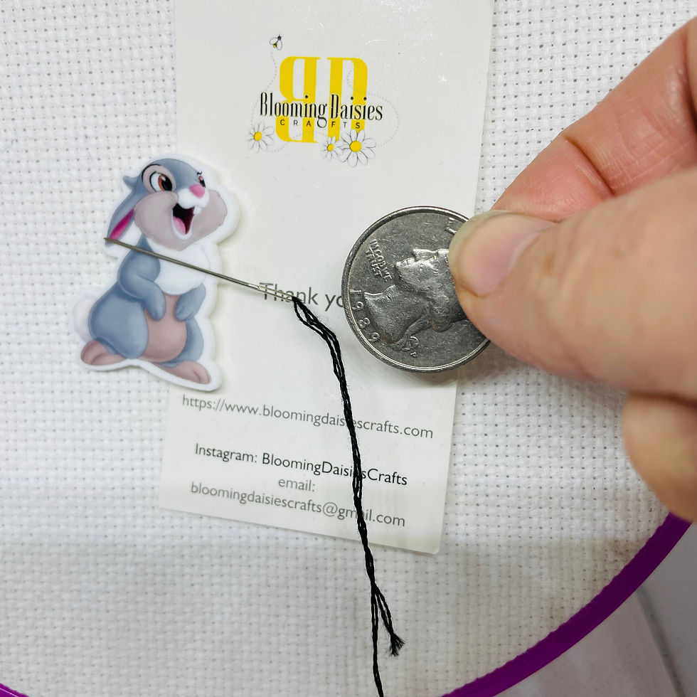 Thumbnail: Thumper the Rabbit Magnetic Needle Minder for Cross Stitch, Needlecraft