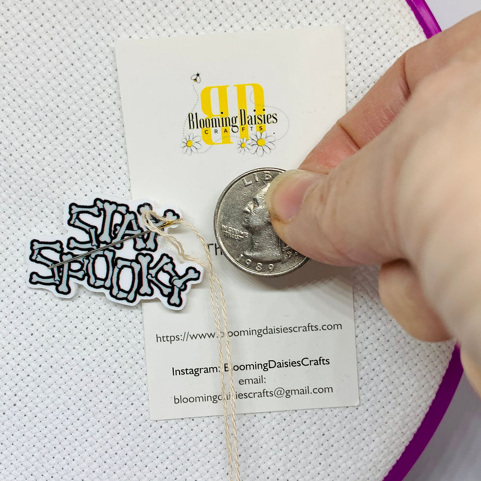Thumbnail: Halloween Stay Spooky Magnetic Needle Minder for Needlecraft