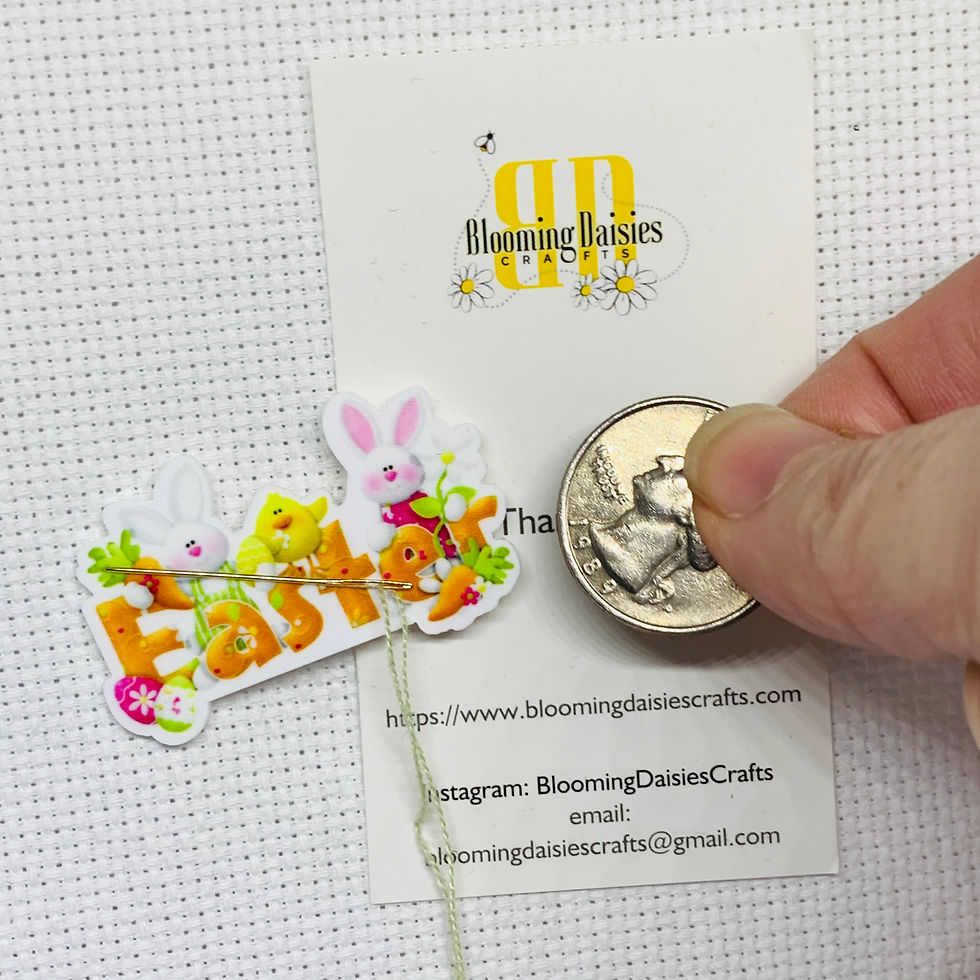Thumbnail: Happy Easter Needle Minder Magnet for XStitch Needlecraft