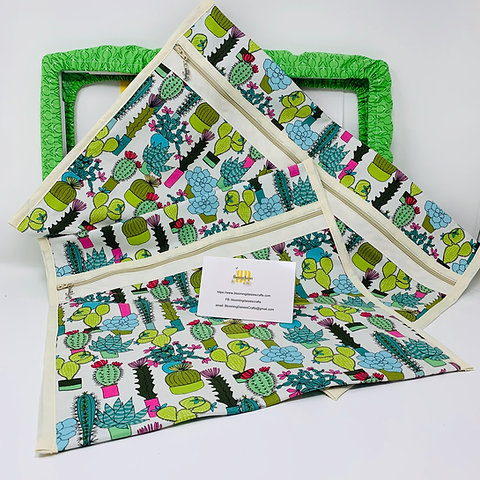 Q Snap Project Bags Succulent 11x11 Or 11x17 Cross Sch Travel Bag