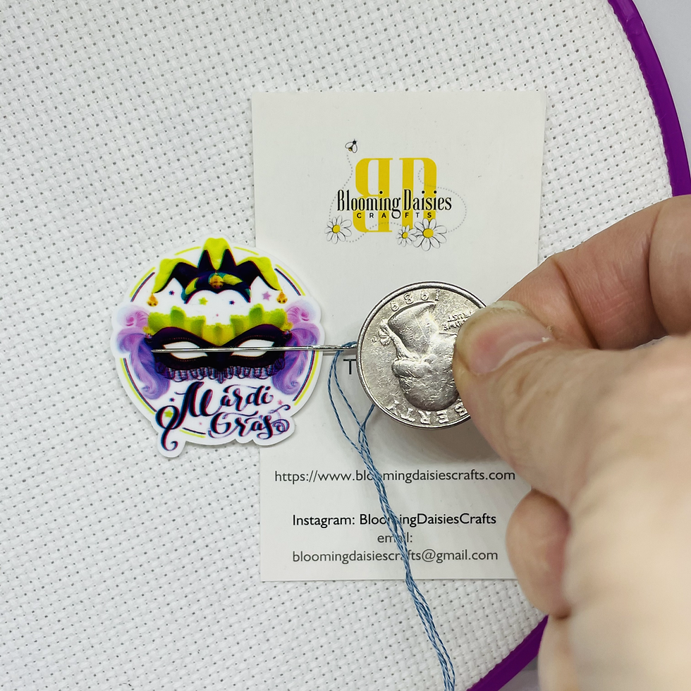 Thumbnail: Mardi Gras Magnetic Needle Holder