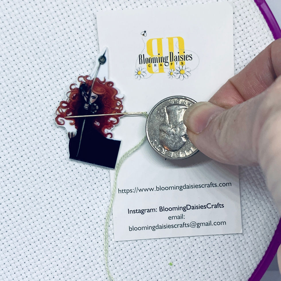 Thumbnail: Xstitch Merida from Brave Needle Minder Magnet