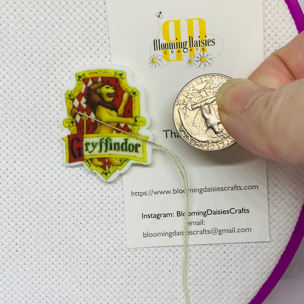 Thumbnail: Gryffindor Magnetic Needle Holder for Cross Stitch, Needlecraft
