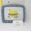 Thumbnail: 8x11 Pretty Blue Flowers on White Background XStitch Q-snap Grime Guard for WIP
